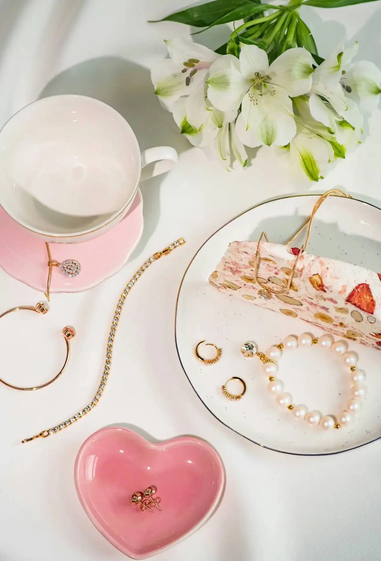 Alisa, founder of Alisa's Adorables, at a local weekend market stall with curated jewelry collection